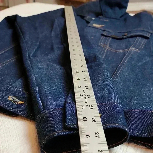 🔥 Vintage NWOT denim jacket from Sears and Roebucks.Minty and Raw. Size Large - Picture 12 of 12